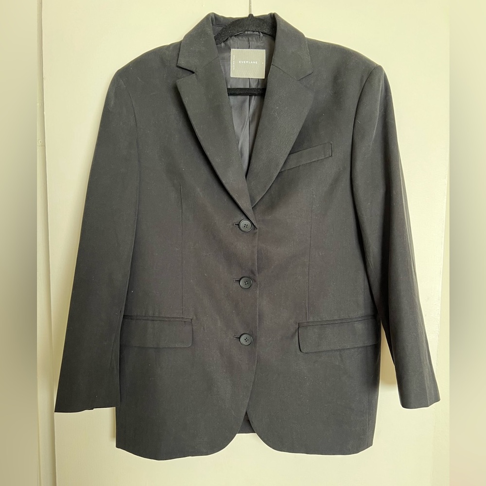 Everlane The ‘80s Blazer, size 4 Black